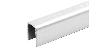 Профиль П-образный, L=2500 мм, t=1 мм, для стекла 8 мм, шлиф. (AISI 304)  t115 SSS купить в Алматы