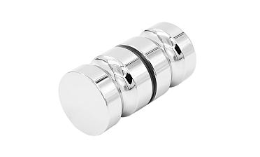 Ручка-кноб для двери 32х38 мм латунь-хром, полированная t692 PC купить в Алматы