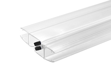 Комплект уплотнителей для стекла в душевую кабину  (2 шт.), стекло-стекло 8 мм, с магнитом 135°, 2200 мм t208 купить в Алматы Комплект уплотнителей для стекла в душевую кабину  (2 шт.), стекло-стекло 8 мм, с магнитом 135°, 2200 мм t208 купить в Алматы