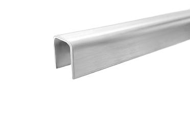 Профиль П-образный, L=2000 мм, t=1.5 мм, для стекла 12 мм, шлиф. (AISI 304) Ф-0455 купить в Алматы