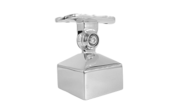 Наконечник 40х40 мм внешний полированный, с ложе под Ø50.8 мм, литой, регулируемый, облегченный, AISI 304, k239-4-NEW купить в Алматы