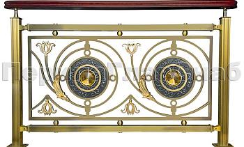 Латунные ограждения лестниц серия – Валгалла XL04 в Алматы. Готовые проекты ПерилаГлавСнаб