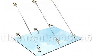 Комплект фурнитуры для козырька 1500х1500 (на вантах/тягах) k671-15-15 купить в Алматы