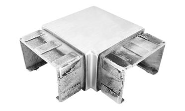 Отвод для поручня с пазом 40х60 мм, шлифованный (AISI 304) Фk542-2 купить в Алматы