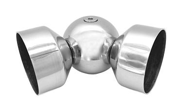 Поворот дер./пласт. поручня Ø49х0.8 мм, полированный, (AISI 201) k053-4 купить в Алматы