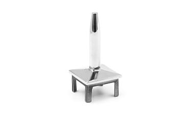 Наконечник палец (солдатик) на стойку из профильной трубы 40х40х1.5 мм, литой, усеченный, облегченный, полированный, нержавеющий AISI 304 k285-2 купить в Алматы