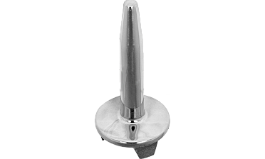 Наконечник палец (солдатик) на стойку Ø38.1 мм, без ложемента, литой, полированный, повышенной коррозионной стойкости, под сварку, облегченный, нержавеющий AISI 316, k034-3 купить в Алматы