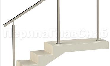 Ограждения без ригелей с квадратным поручнем и квадратными стойками купить в Алматы