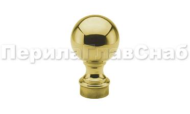 Наконечник стойки шар, Ø38.1 мм, литой, утяжеленный, золото k070-88 купить в Алматы