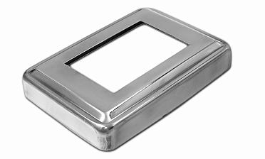 Низ стойки под трубу 105х75х0.8 мм для трубы 61х41 мм, полированный 400 Grit (AISI 304) k399 купить в Алматы