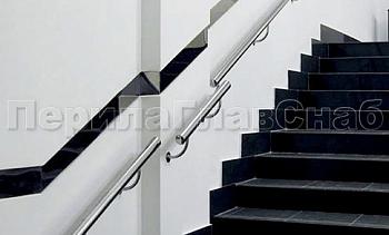 Пристенный поручень из нержавеющей стали 50 мм в Алматы. Готовые проекты ПерилаГлавСнаб