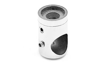 Ригеледержатель на стойку под плоскость Ø16 мм, литой, Ø22х30 мм, полированный, (AISI 304) k065-2 купить в Алматы