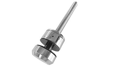 Комплект торцевого крепления несущего стекла, шпилька М16 AISI304, гайка-шайба Ø50х10мм, с регулировкой вылета 25-39мм, полированный, AISI 304 k277-11 купить в Алматы