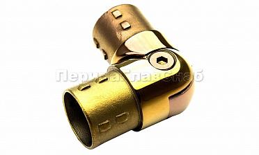 Поворот литой, внутренний, шарнирный, под Ø38.1 мм, под золото (AISI 304) Фk250-88 купить в Алматы