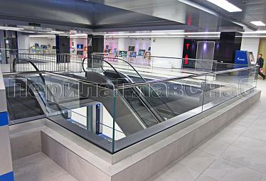 Стеклянные перила для атриумов купить в Алматы