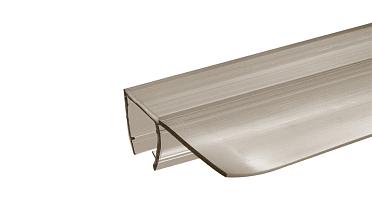 Уплотнитель для стекла 8 мм, полупрозрачный черный, 90°, стекло-стекло 2200 мм t215-2 BL купить в Алматы