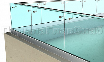 Ограждение кровли на несущем стекле и алюминиевом профиле в Алматы. Готовые проекты ПерилаГлавСнаб Ограждение кровли на несущем стекле и алюминиевом профиле в Алматы. Готовые проекты ПерилаГлавСнаб