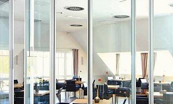 Стеклянные перегородки для зоны отдыха в офисе в Алматы. Готовые проекты ПерилаГлавСнаб