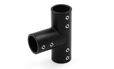 Соединитель-тройник для трубы 19 мм, нержавеющая сталь AISI 304, черная t902 BZn купить в Алматы