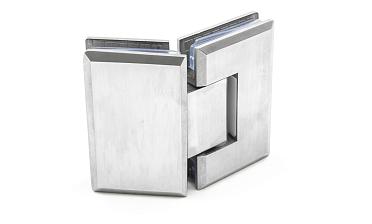 Петля для душевой стекло-стекло 90х55 мм, 135°, нержавеющая сталь AISI 304, шлифованная t302 SSS купить в Алматы