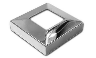 Низ стойки под трубу 40х40 мм, 82х82х0.8, высота 22 мм, полированный (AISI 304) k076 купить в Алматы