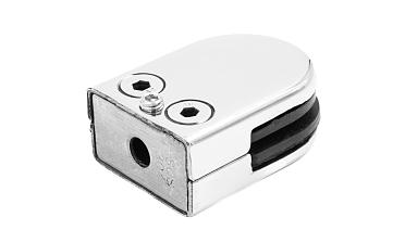 Стеклодержатель штампованный, под стекло 8 мм (4+4 мм), на плоскость 39х24х55 полированный (AISI 304) k539-2 купить в Алматы