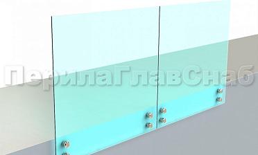 Ограждение без поручня на точечном креплении купить в Алматы