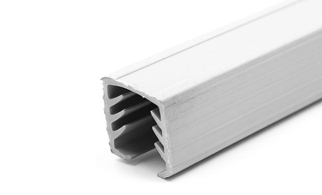 Уплотнитель в поручень с пазом 27х30 для стекла 8+8мм, EPDM (палки по 3м) СЕРЫЙ Фk307-G 2