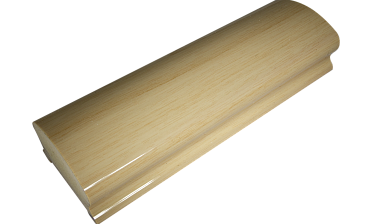 Пластиковый поручень фигурный текстурный, цвет беленый дуб, длина 4м k899-3  купить в Алматы