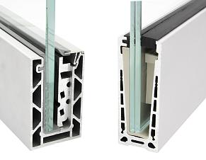 Алюминиевый профиль для стекла зажимной купить в Алматы