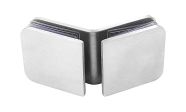 Коннектор для душевой кабины стекло-стекло 135° 45х45 мм шлифованный t726-2 SSS  купить в Алматы