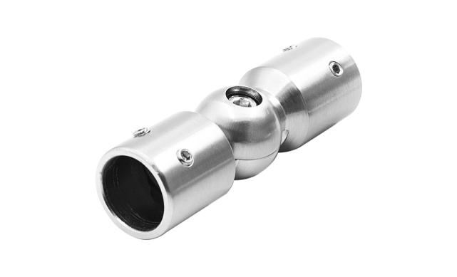 Соединитель труба-труба произвольный угол, нерж. шлифованный t915 SSS