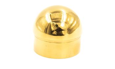 Заглушка для трубы Ø50.8х1.45 мм сферическая литая золотая k092-88 купить в Алматы