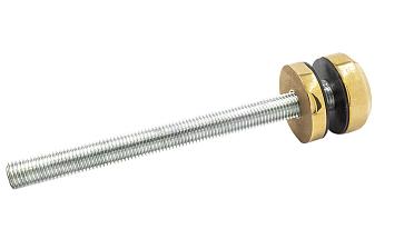 Комплект торцевого крепления несущего стекла, гайка-шайба Ø50х10х18 мм с внутренней резьбой М16, полированный, под золото (AISI 201) Фk277-88 купить в Алматы