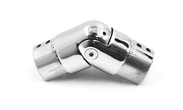 Соединитель поручня с пазом регулируемый, d=42,4 мм, полированный, AISI304 k195 купить в Алматы