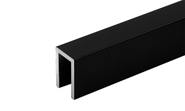 П-образный профиль 19x13, L=2200, алюминий ,черный, уценка t756 BL-У купить в Алматы П-образный профиль 19x13, L=2200, алюминий ,черный, уценка t756 BL-У купить в Алматы