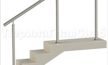 Нержавеющие ограждения без ригелей с квадратными стойками купить в Алматы