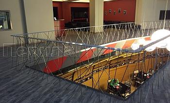 Дизайнерское ограждение из нержавейки с вертикальным заполнением в Алматы. Готовые проекты ПерилаГлавСнаб