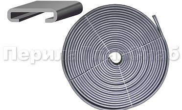 Поручень ПВХ пластиковый, цвет серый, на полосу 40х4 мм Ф-0681  купить в Алматы