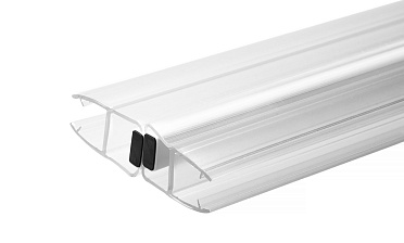 Комплект уплотнителей для стекла в душевую кабину (2 шт.), стекло-стекло 8 мм, с магнитом 180°, 2200 мм t209 купить в Алматы Комплект уплотнителей для стекла в душевую кабину (2 шт.), стекло-стекло 8 мм, с магнитом 180°, 2200 мм t209 купить в Алматы