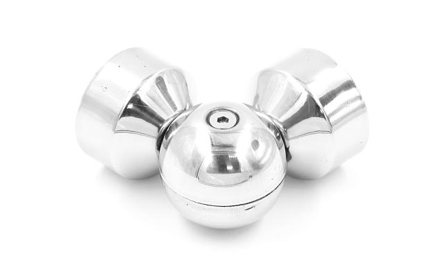 Поворот дер./пласт. поручня Ø49х0.8 мм, полированный, (AISI 201) k053-4 5