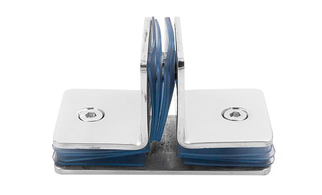 Коннектор для душевой кабины на 3 стекла латунь-хром t727 PC 5