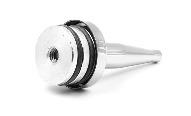 Наконечник палец (солдатик) с системой фиксации из алюминия в стойке Ø38.1х1.5 мм, полированный, нержавеющий (AISI 304) k041-2 5