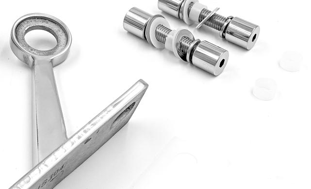 X-спайдер для установки на стеклянное ребро AISI 304 k290-X 17