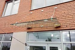 Стеклянные козырьки на вантах в Алматы. Готовые проекты ПерилаГлавСнаб - фото 7