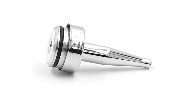 Наконечник палец (солдатик) с системой фиксации из алюминия в стойке Ø38.1 мм, полированный, нержавеющий (AISI 304) k041 3