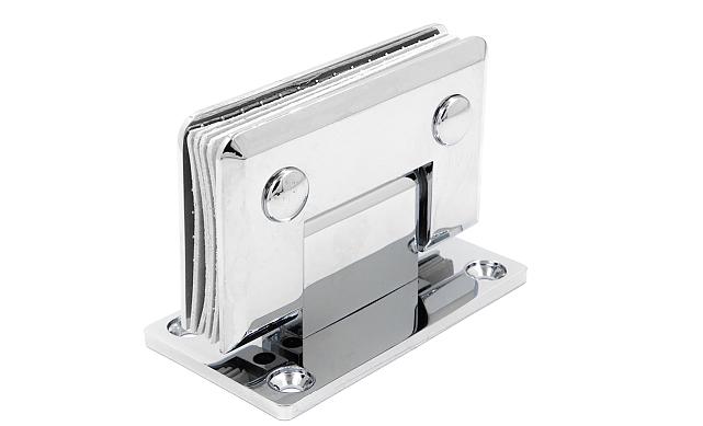 Петля для душевой кабины стена-стекло 90° 90х55 мм латунь-хром, полированная t301 PC 6