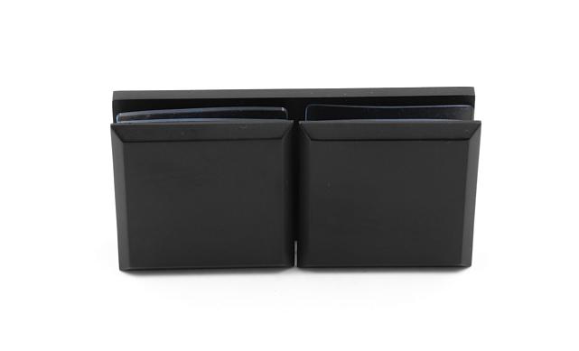 Коннектор для душевой кабины стекло-стекло 180°, 45х45, черный, вырез 71 t734 BZn 6