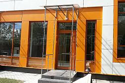 Козырьки и навесы на металлокаркасе в Алматы. Готовые проекты ПерилаГлавСнаб - фото 14