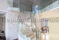 Стеклянные перила для лестниц в Алматы. Готовые проекты ПерилаГлавСнаб - фото 14